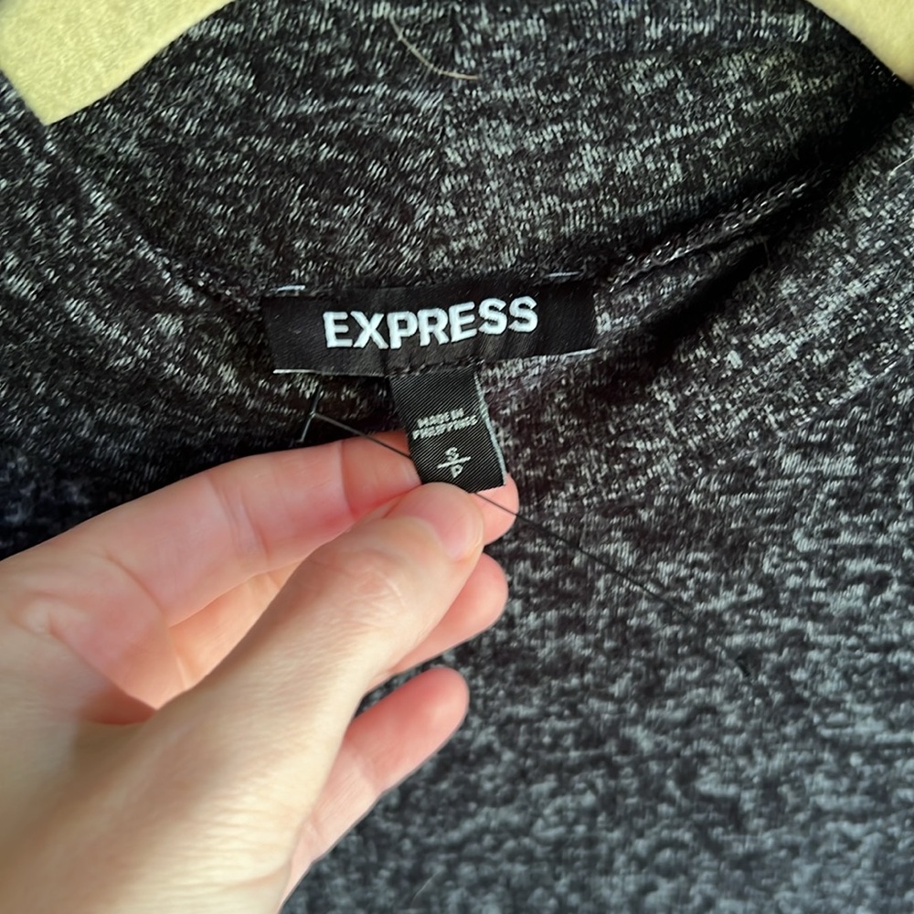 Express Ruffle Sweater Dress - Picture 2 of 4